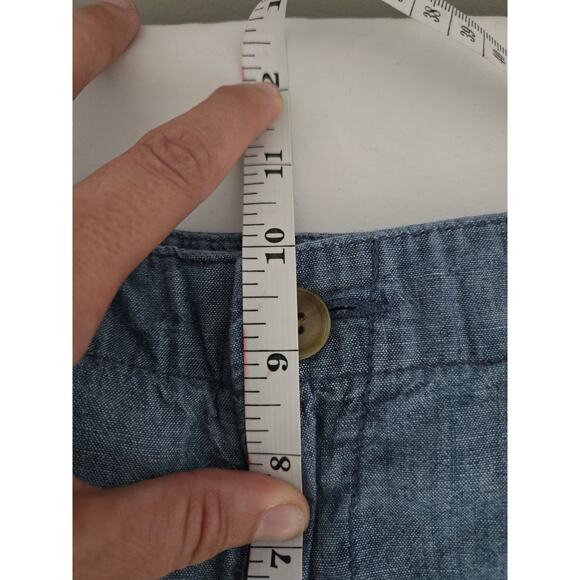 Gap size 4 women's chambray girlfriend khakis - Picture 9 of 10